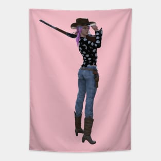Punk Cowgirl Tapestry