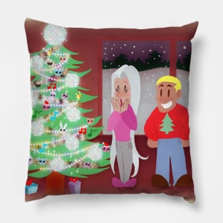 Punch-Out Christmas Pillow