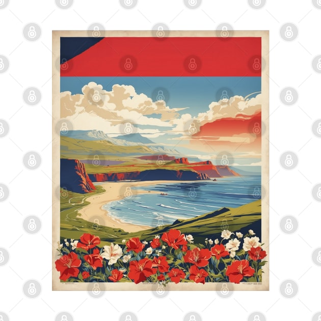 Wales England Vintage Travel Tourism Poster Art by TravelersGems