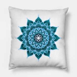 Throat Chakra Mandala (series) Pillow