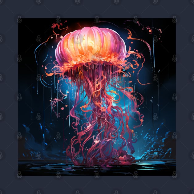 Neon Jellyfish #8 by Dataxe