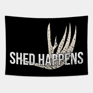 Shed Happens Hunting Deer antler Tapestry