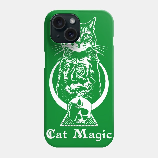 Cat Magic Phone Case by Joodls