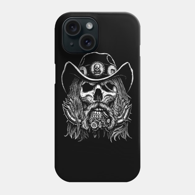 Motormouth - heavy metal skull Phone Case by grimsoulart