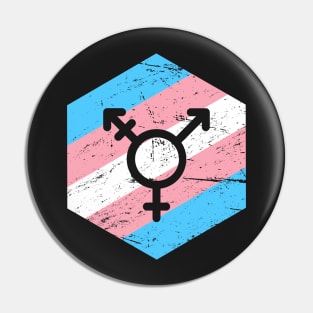 Retro Vintage Transgender Trans Icon Pin