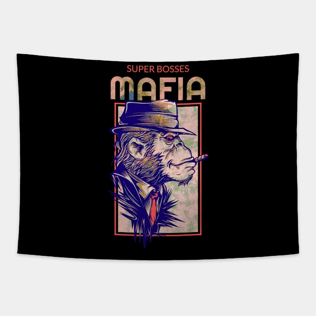 Super Bosses MAFIA (ape) Tapestry by PersianFMts