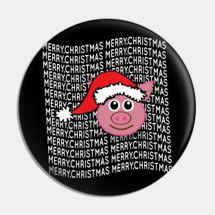 pig - merry christmas Pin