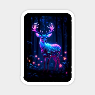 Magical Deer in the Forest Magnet