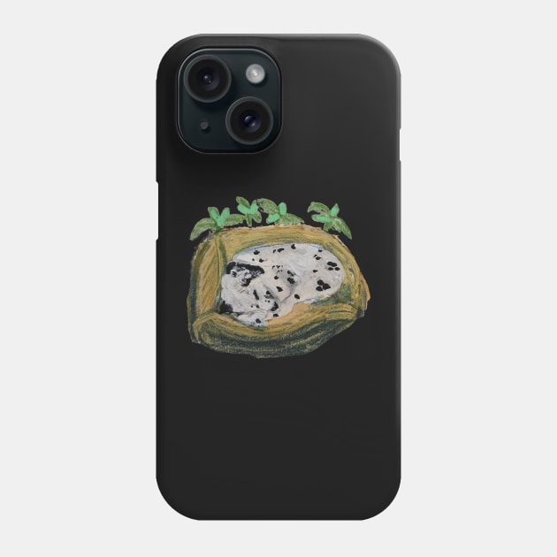 Little Basil Black Ears Phone Case by Animal Surrealism