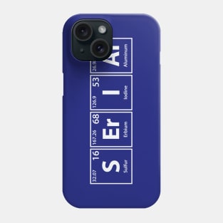 Serial (S-Er-I-Al) Periodic Elements Spelling Phone Case