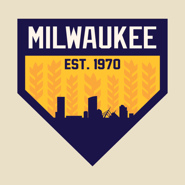 Milwaukee Home Plate Skyline by CasualGraphic