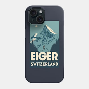 A Vintage Travel Art of Eiger - Switzerland Phone Case