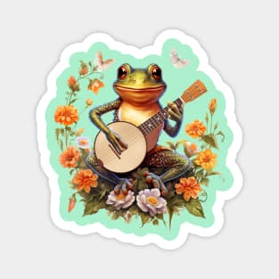 Vintage Banjo Frog Magnet