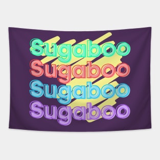 Sugaboo Extravaganza – Colorful and Aesthetic Repeat Typography Tapestry