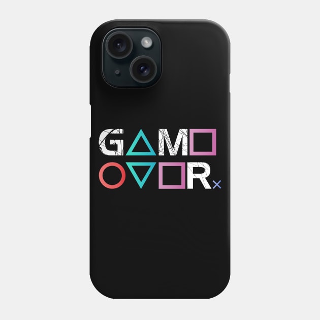 Game Over PS Symbols Phone Case by inkonfiremx