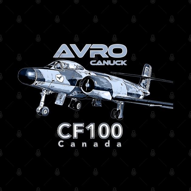 Avro Canuck Canada CF100 aircraft by aeroloversclothing