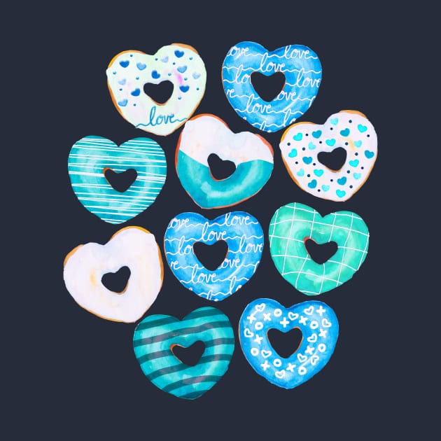 Aqua Donut Love by Gingerlique