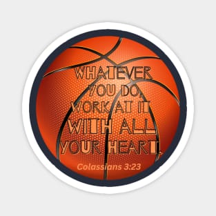 Colossians 3 basketball Magnet