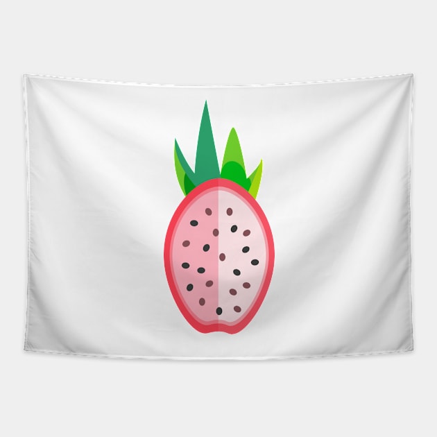 Dragon Fruit Halved Tapestry by THP Creative