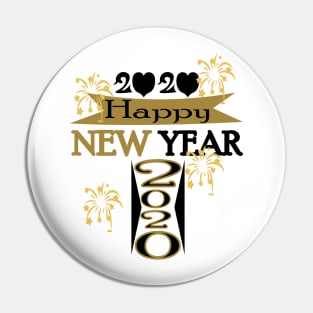 Happy New Year 2020 Pin