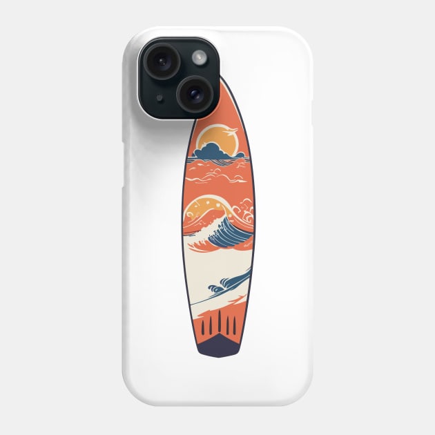 surfboard art, surfing surfer vibes, v11 Phone Case by H2Ovib3s