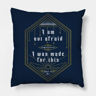 Saint Joan of Arc Quote Pillow