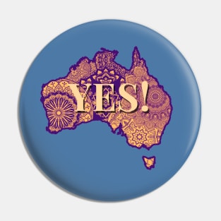 Vote YES Indigenous Voice To Parliament Uluru T-Shirt Shirt Tee Pin
