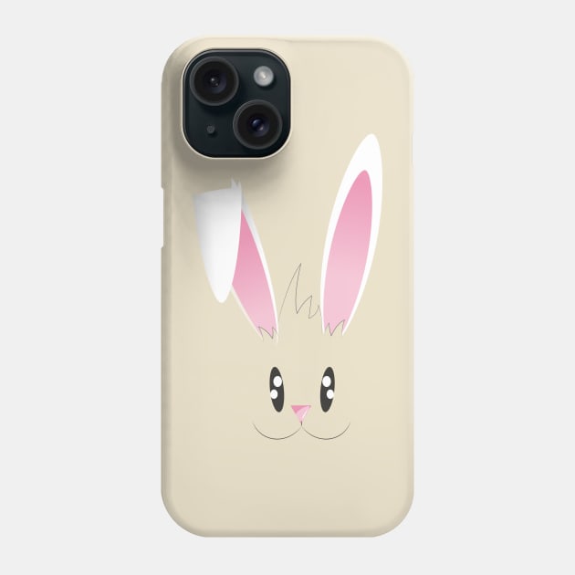 HAPPY RABBIT FACE Phone Case by HarlinDesign