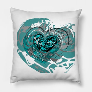 HEART MIX TURQUOISE Pillow