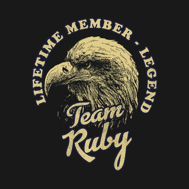 Ruby Name - Lifetime Member Legend - Eagle by Stacy Peters Art