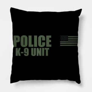 Police K 9 Unit On Duty Uniform Pillow