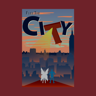 Flee The City Poster T-Shirt