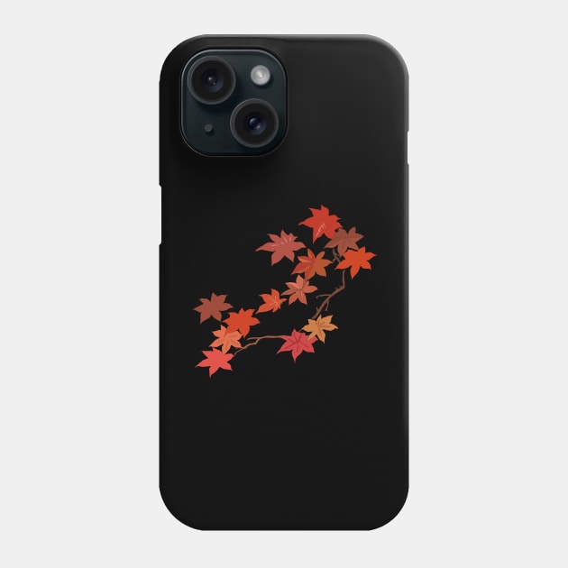 Autumn Maple Leaves , Fall Acer Leaf Phone Case by UsuallyUnusual