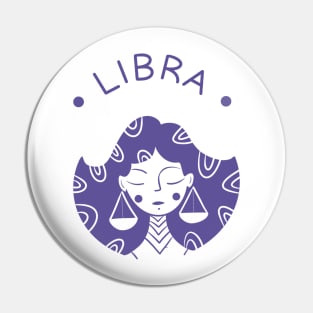 Libra zodiac girl Pin