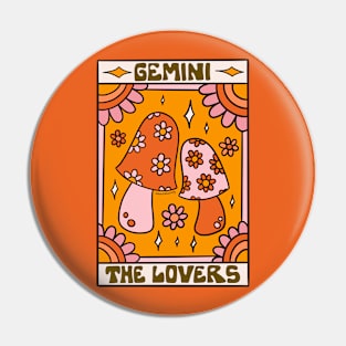 Gemini Tarot Card Pin