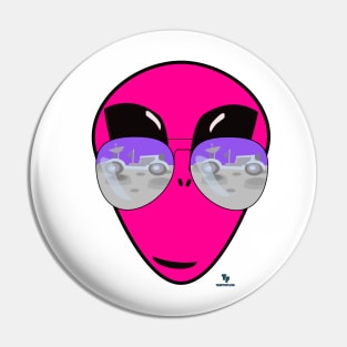 Epic Shades Alien Head Design Pin