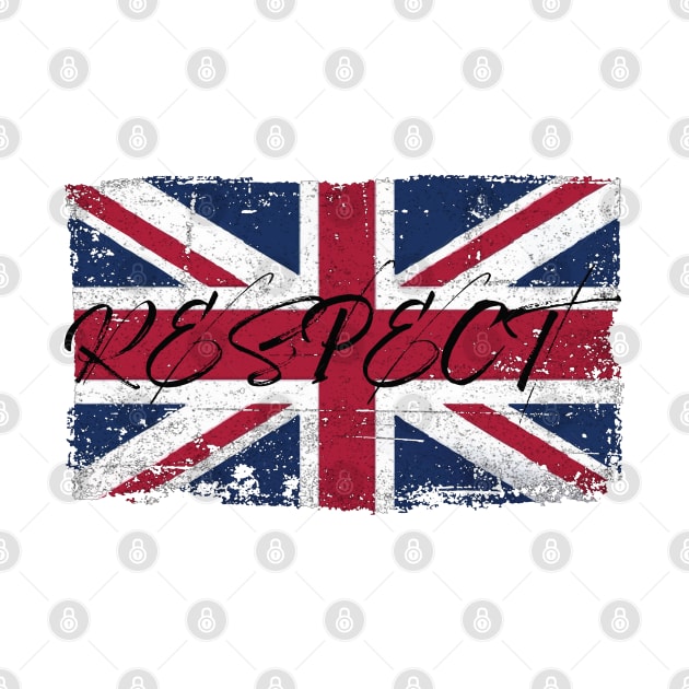 Respect UK British Flag Worn by Whites Designs