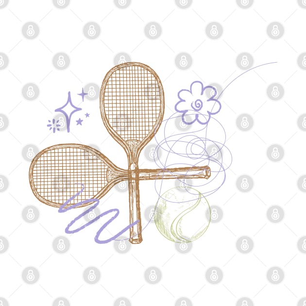Tennis Bump Sporty Pattern by LaartStudio