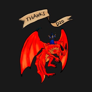 THANKS D20 Red Dragon T-Shirt