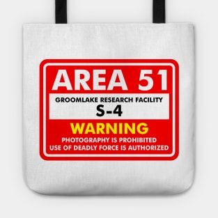 Area 51 Sign Tote