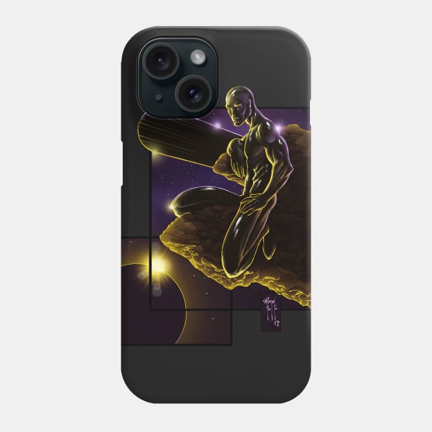 Silver Surfer by Angel Falto Phone Case by AV Art Studio