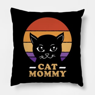 Cool funny cat mom gift Pillow