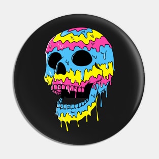 Skull Melted Pin