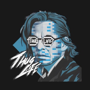 Thug Life Portrait - Charlie Hip Hop Rapper Gangster T-Shirt