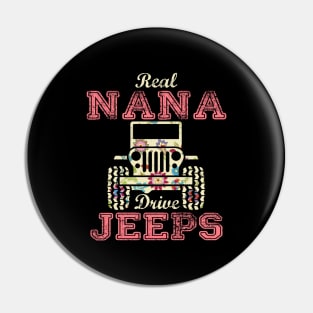 Real Nana Drive Jeeps Cute Flower Jeep Floral Jeeps Women/Kid Jeep Lover Jeep Girl Pin