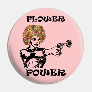 Flower power Girl Pin