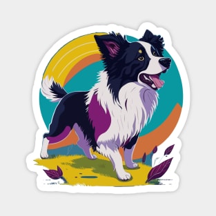 Border Collie Portrait Magnet