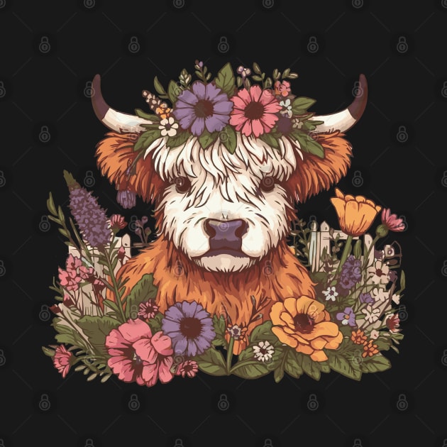 Highland Cow Cottagecore by Heartsake