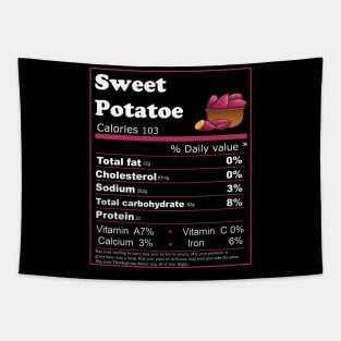 Sweet Potatoes Nutrition Facts Thanksgiving Tapestry