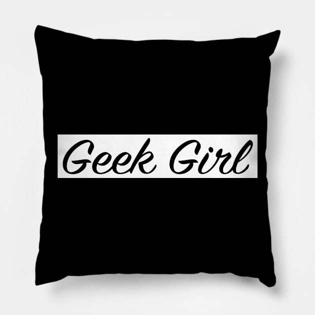 Geek Girl Pillow by ExtraExtra